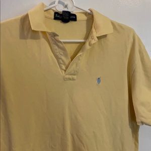 Canary yellow knit Polo